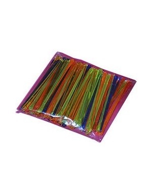 Palillos plástico 8cm multicolor, 100u