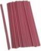 Palo plástico rosa 25cm x 5mm, 100u