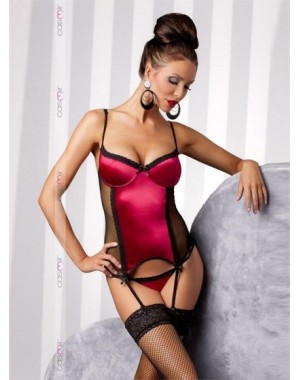 Corset Carisma Negro-Rojo - Casmir [XXL-XXXL]