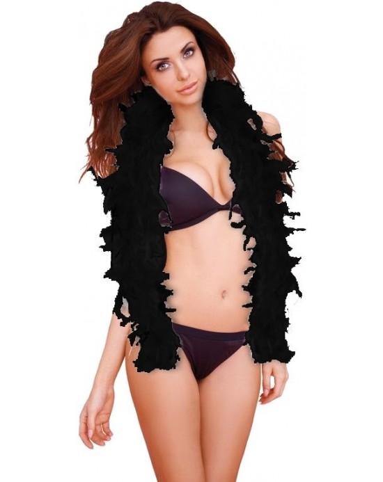 Boa de plumas Ouch, Negra