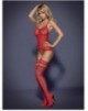 Bodystocking F214 [S/M/L] [Rojo]