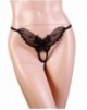 Tanga Mariposa Abierto [Negro], Leg Avenue