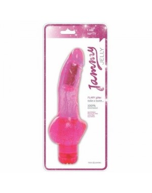 Vibrador Jammy Jelly Flary Glitter [Rosa]