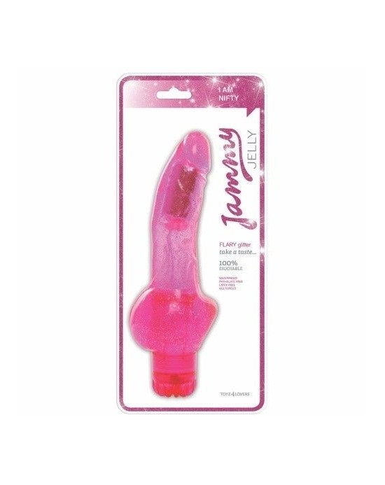 Vibrador Jammy Jelly Flary Glitter [Rosa]