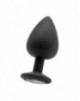 Extra Large Plug Diamante [Negro]