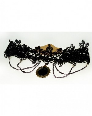 Necklace Onyx Cuello de Encaje [Negro]