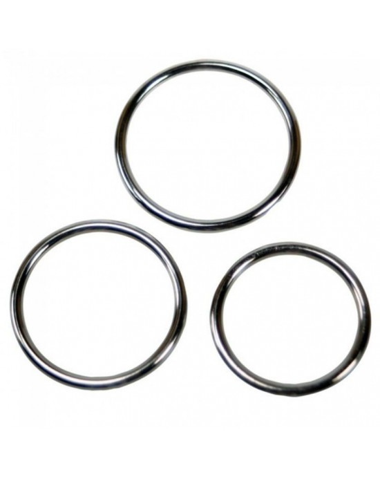 Set Anillas Metal Cock Ring