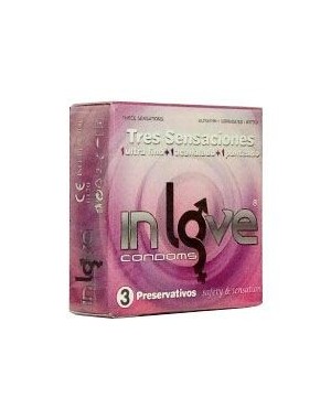 Pack 12 Condones inLove Tres Sensaciones [3und]