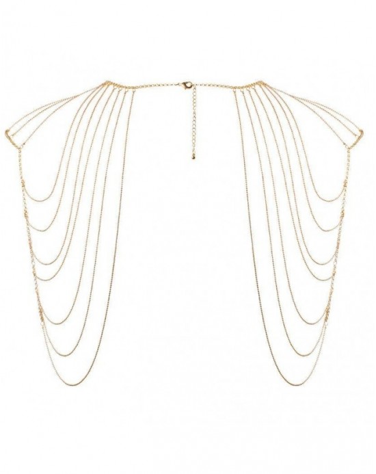 BIJOUX MAGNIFIQUE JOYA DE CADENAS METÁLICAS PARA HOMBROS Y ESPALDA