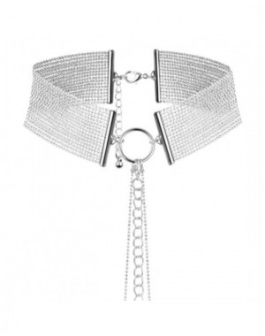 MAGNIFIQUE COLLAR DE CADENAS METÁLICAS PLATEADO