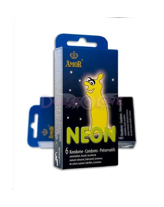 Condones Neon, 6u, Amor