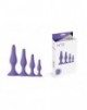 Kit 4 Plug Anales con Ventosa Nº31 [Lila]