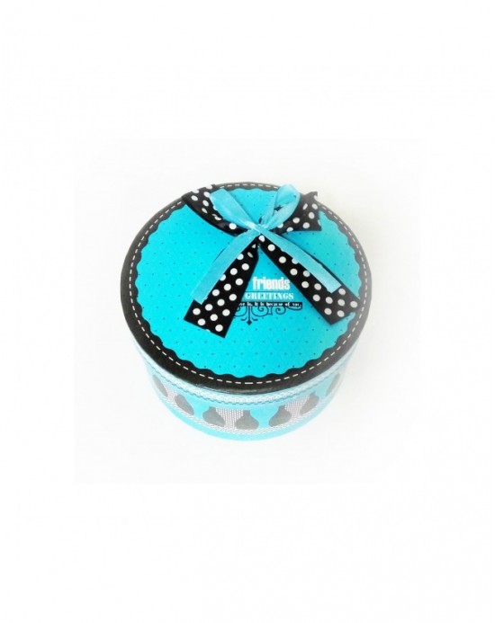 Caja Redonda Pequeña [Azul] [14cm]