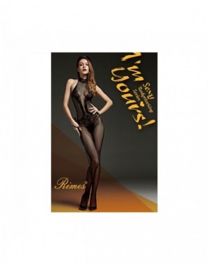 BodyStocking Rimes 7085 [TU] [Negro]