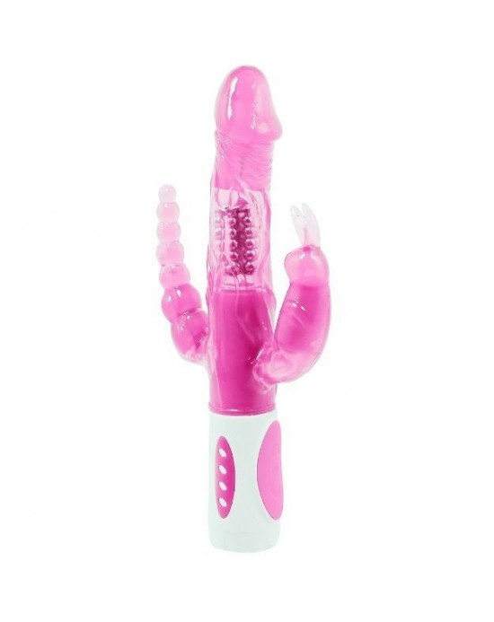 Vibrador Rotador Triple Bunny