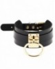 Collar con Argolla [Dorado y Negro]
