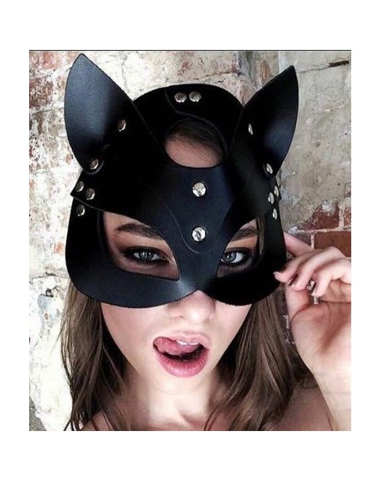 Máscara de Cuero con Orejas