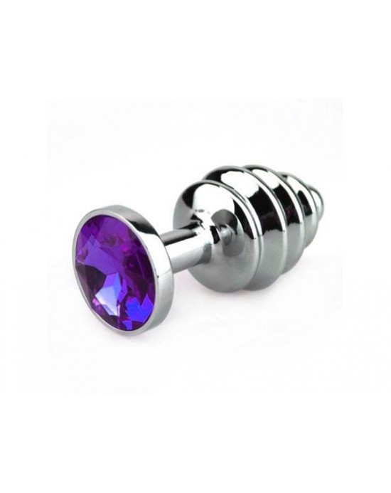 Mini Plug Metal Ribeteado Joya