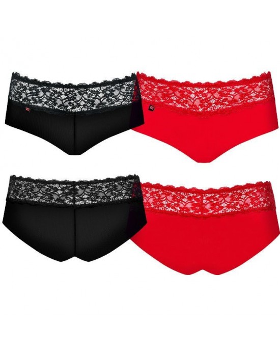 Pack 2 Shorties Lacea [Rojo y Negro] [L/XL]