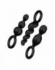 Pack 3 Plugs Silicona [Negro]