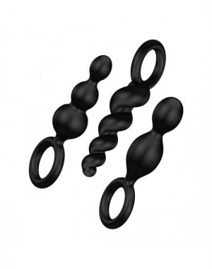 Pack 3 Plugs Silicona [Negro]