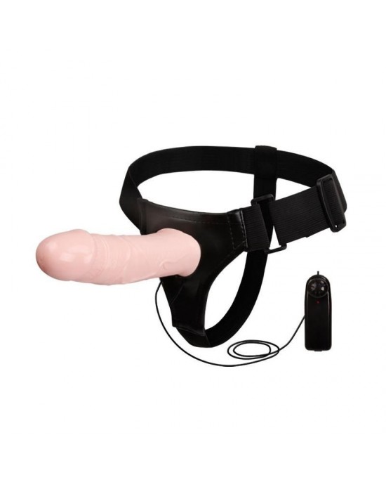 Arnes con Vibrador Hueco y Mando