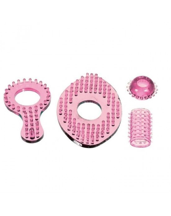 Set Anillos Silicona [Rosa]
