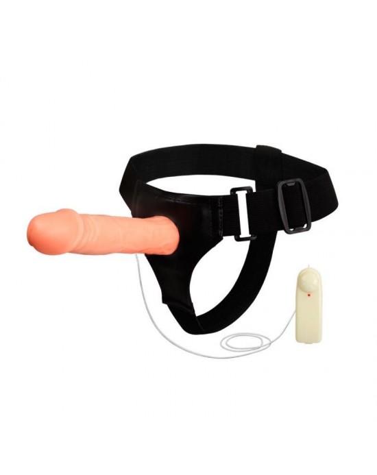 Arnés con Vibrador Hueco Jessica [18cm]