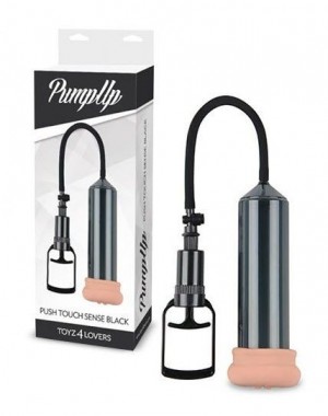 Bomba Masturbadora Push Touch Sense [Negro]