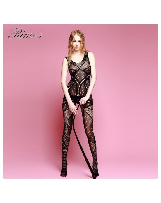 Bodystocking Rimes 7071 [TU] [Negro]