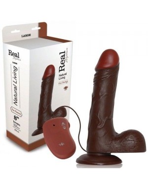 Vibrador Realistico Real Rapture Fire Passion [8'] [Negro]