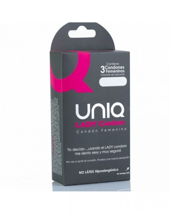 Condom Femenino con Liguero sin Latex [3un]