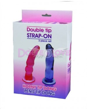 Kit Arnés con 2 Dildos, Minx