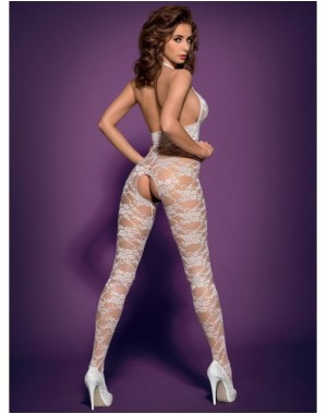 Bodystocking L400 White [S/M], Obsessive