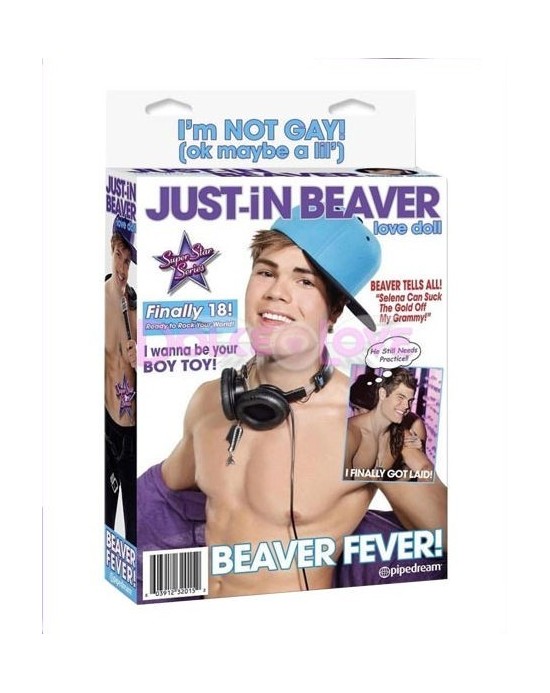 Muñeco hinchable Just-in Beaver