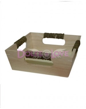 Bandeja Madera Cuadrada, 4 Asas