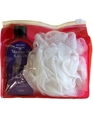 Bolsita Cremallera Roja Transparente