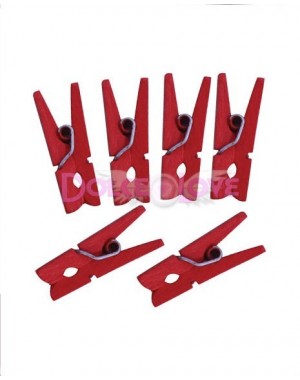 Pinzas minis roja, 24u