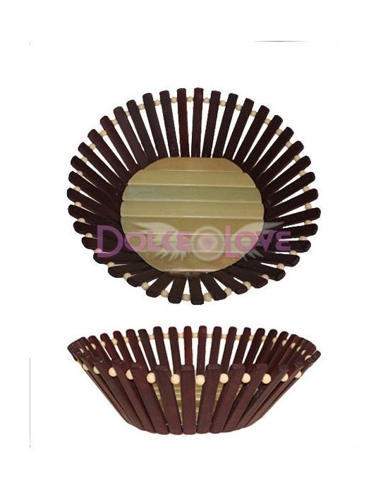 Cesta de Bambú (redonda 24cm), Especial Lotes