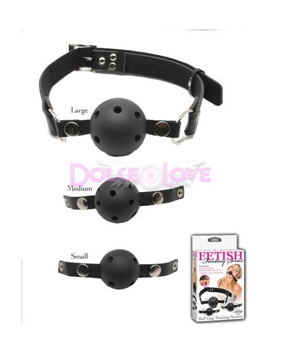 Mordaza Cuero de 3 bolas, Fetish