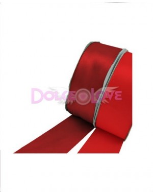 Cinta Saten 3cmx30m, Rojo