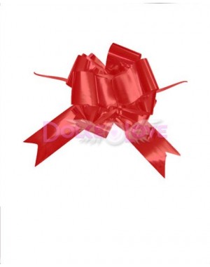 Lazo Aut Metal Rojo 5cmx166cm, 25u