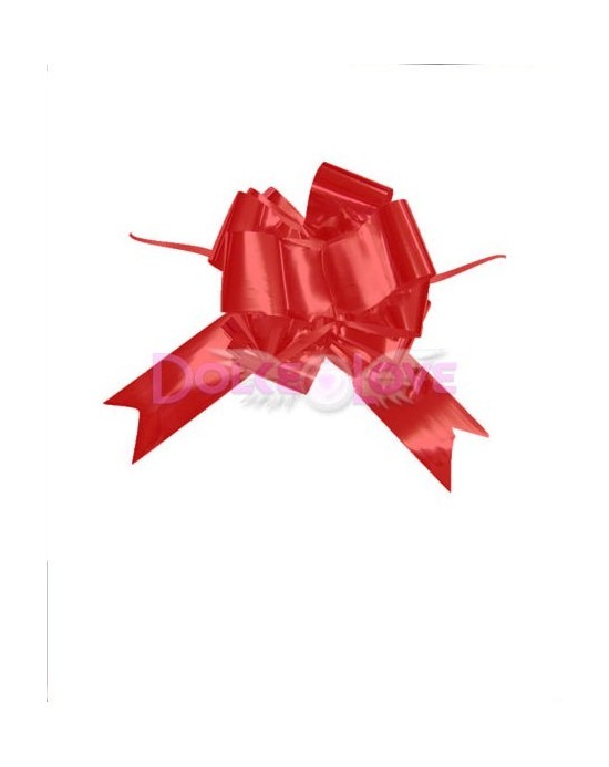 Lazo Aut Metal Rojo 5cmx166cm, 25u