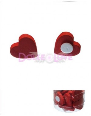 Corazón Madera con Adhesivo, 12u
